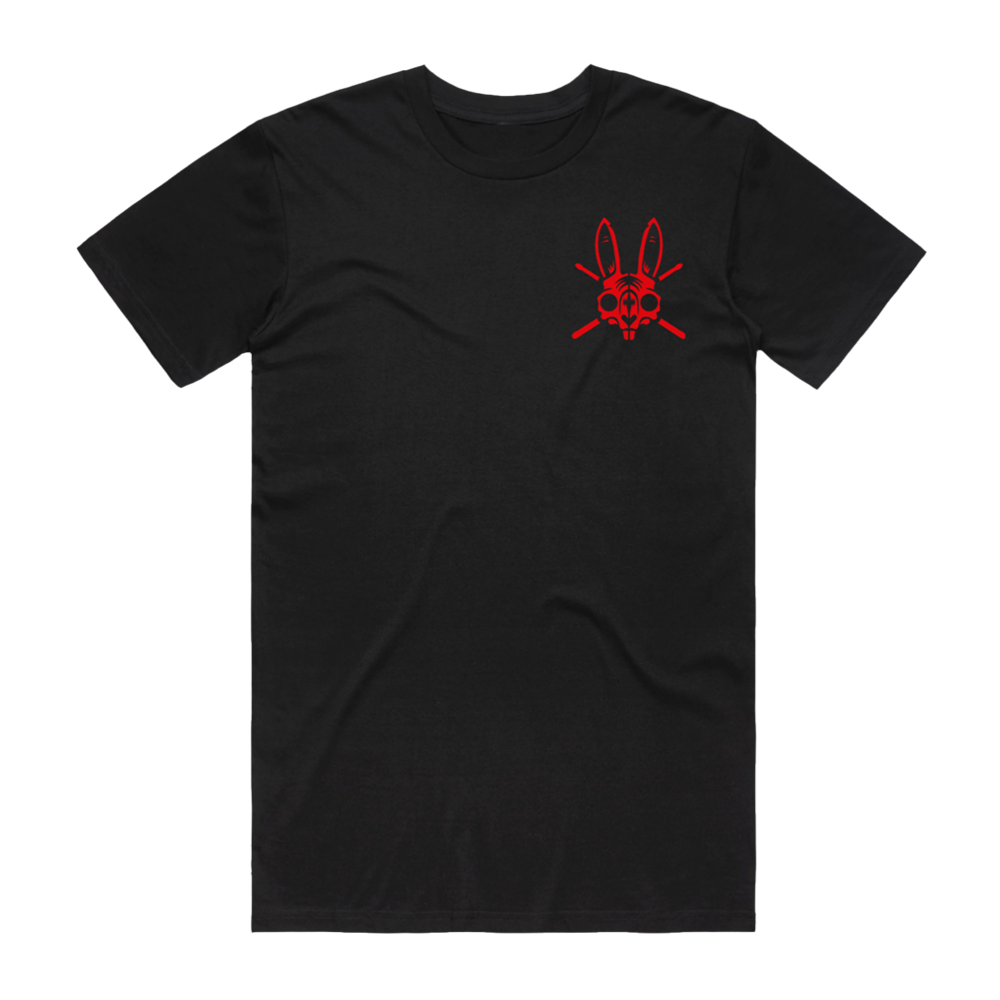 Bunny Head Tee - Red/Black image 0